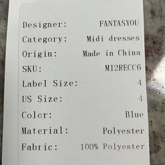 Misslook light blue off shoulder lined dress, NWT - Picture 4 of 6